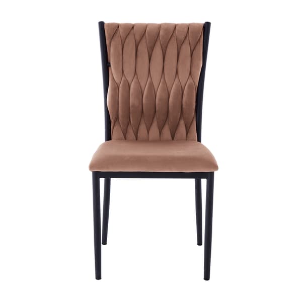 Stol EMORY 47x59x93 cm Rosa Sammet