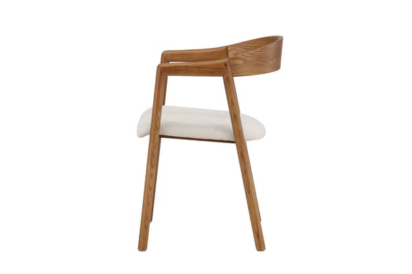 Spisebordsstol Långön 49x48 cm Brun Beige Stof