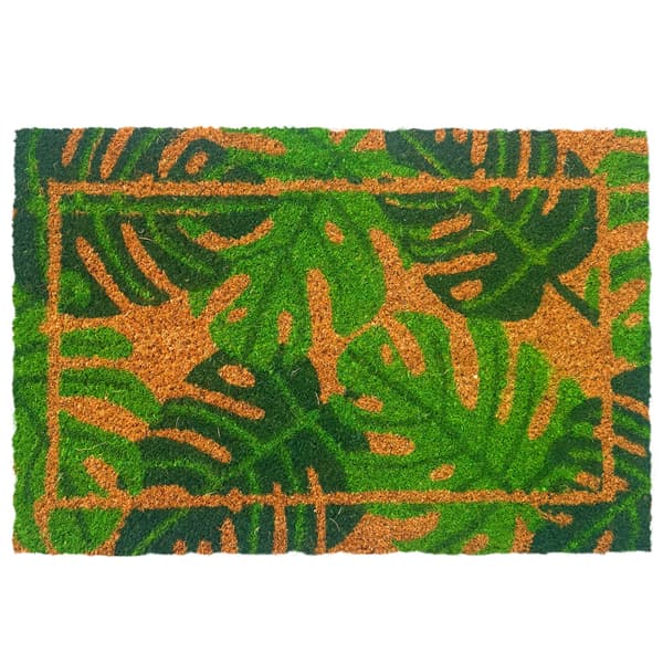Dörrmatta i kokos, växter, 60x40 cm, Kodustaar