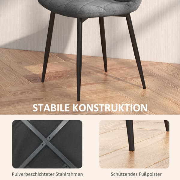 Matstol, 45x54x87 cm, Grå