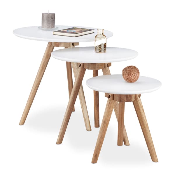Sidobord Set, 45.5x50x50 cm, Valnöt, Kodustaar