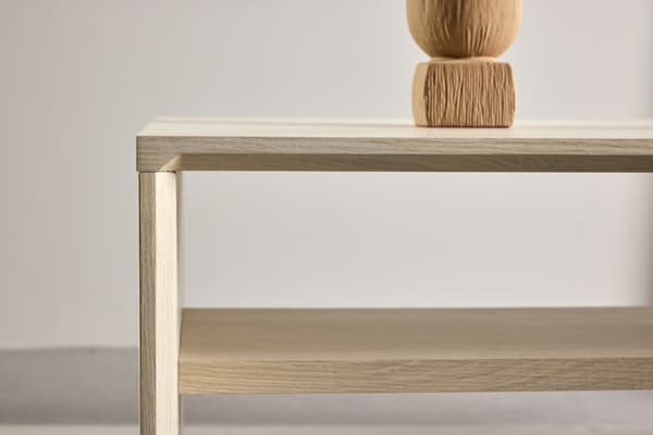 Sofabord 110x50x38 cm Hvid MDF