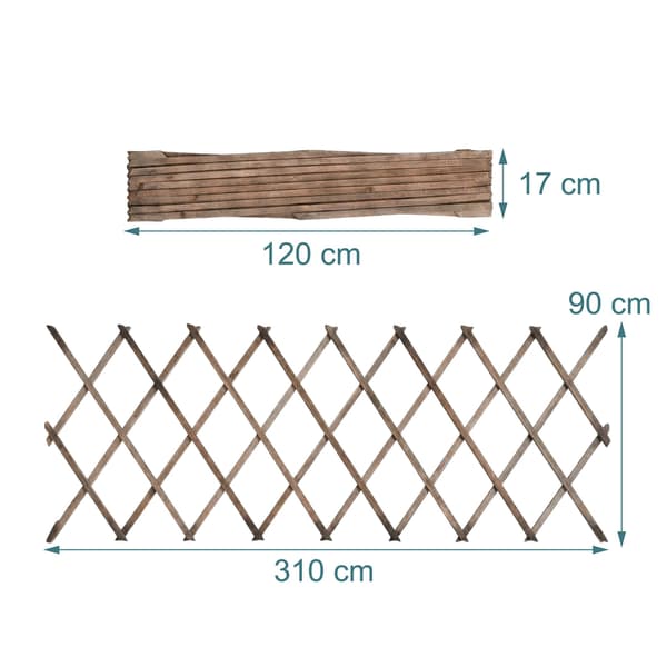 Trellis Set 3 delar utdragbart trä, Kodustaar