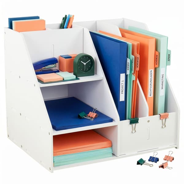 A4 organiser med 2 rum til A4-papir, Kodustaar