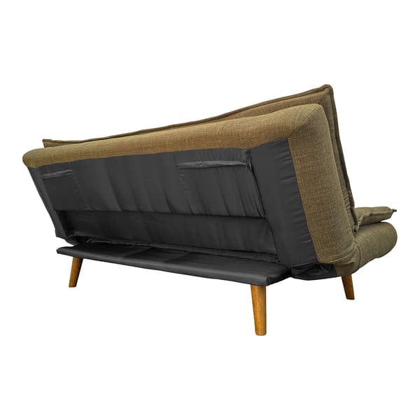 Sofa Seng GOZZANO 195x95x92 cm Grøn Stof