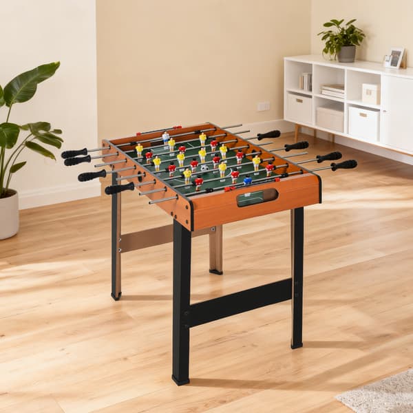 Bordfodboldbord 84,5x40x61,2 cm Sort, Rustfrit Stål