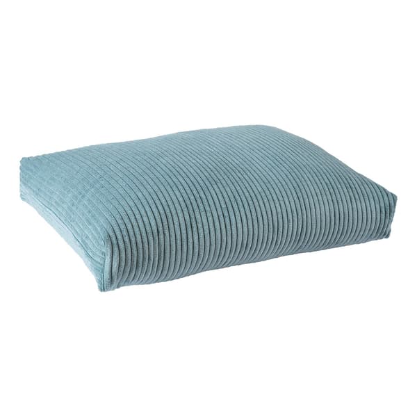 Pude 60x40x16 cm Blåt Velourstof