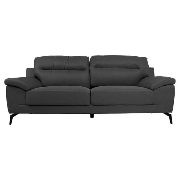 Soffa ENZO 205x83x92 cm mörkgrå tyg