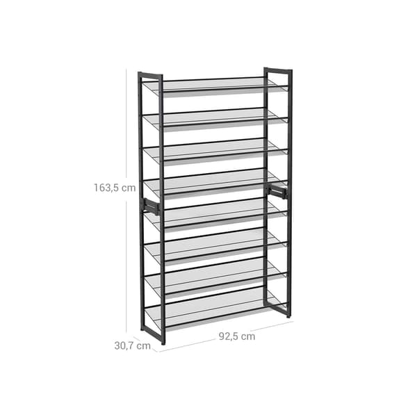 Skoreol, 92.3x30.5x163.4 cm, Sort