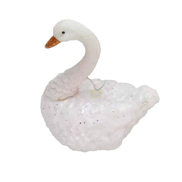 Juleophæng Joy Svane 10,5 cm Glas