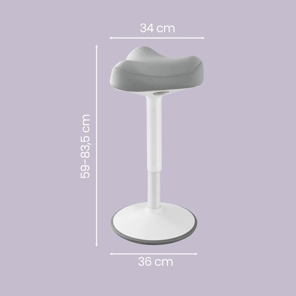 Seisomatuki, 58-83 cm, harmaa, säädettävä