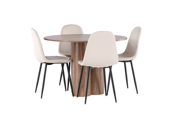 Spisebord Olivia 110 cm Mocha