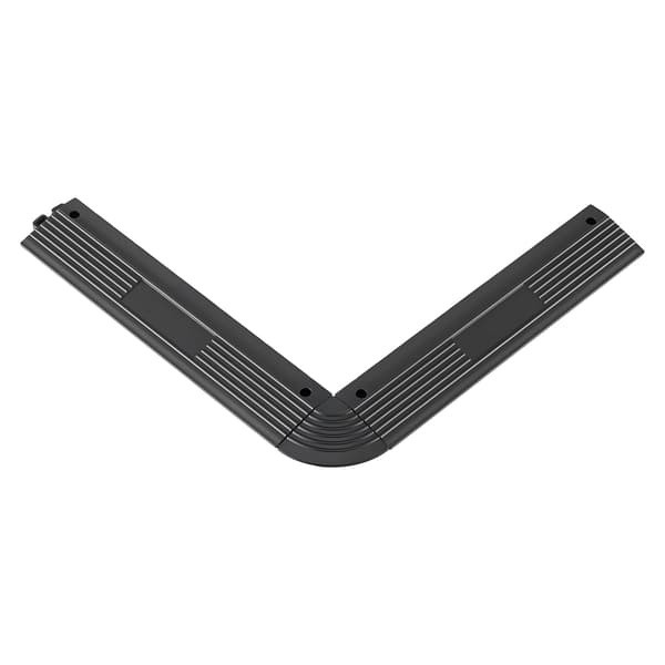 Transition Edge Kit 11-dele Garagegulv Kantning Sort PP Materiale