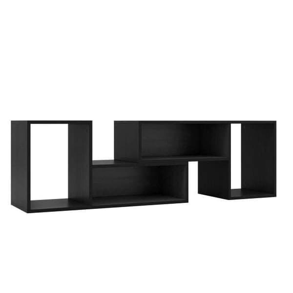 Konsol TV-stativ, 80x30x40 cm, Sort/Hvid