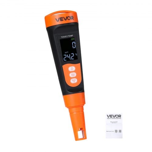TDS-meter A6 0-9990 ppm 40x40x183,5 mm orange/sort