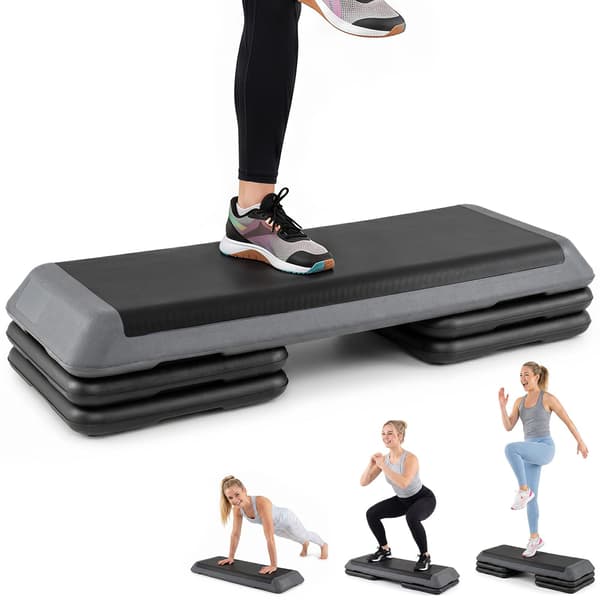 Aerobic Stepper Højdejusterbar 108,5x41x11 cm Grå