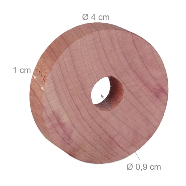 Mottförebyggande ringar 1x4 cm brunt trä, Kodustaar
