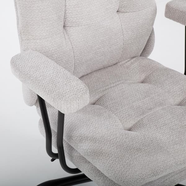 Kontorstol ARLO 70x75x111-117 cm lys grå