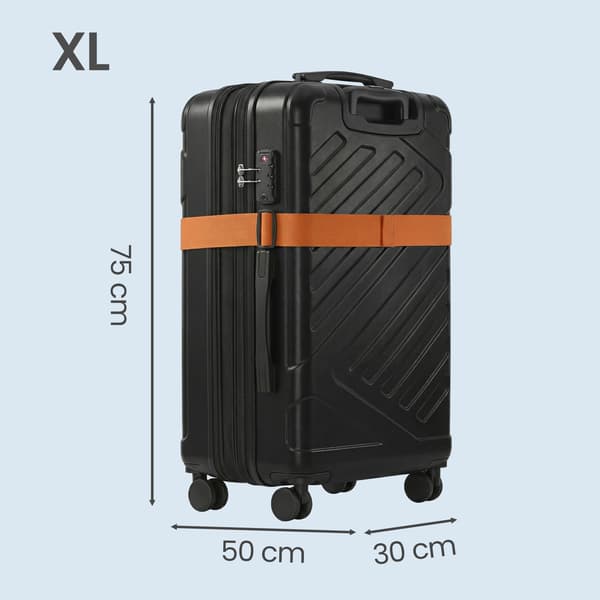 Koffert 75x50x30 cm Svart