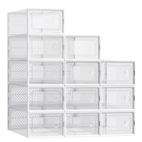 Skoförvaringslåda Set 33,1x23x14 cm Transparent Plast