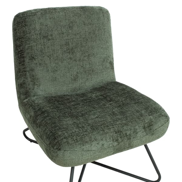 Slipper Stol FARICA 65x74x84 cm Grøn Stof