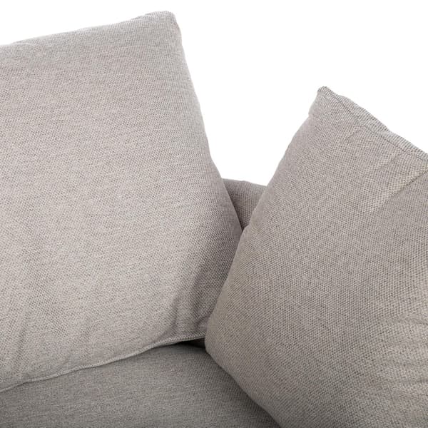 Lænestol FLUFFY 110x105x65/86 cm lysegrå