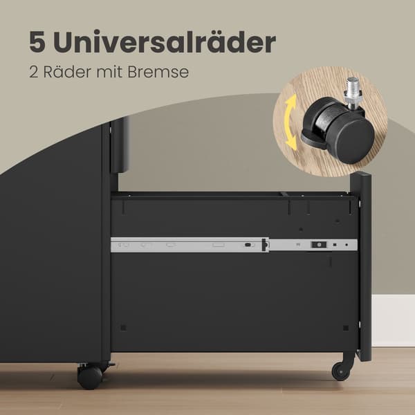 Rollcontainer Aktenschrank Büroschrank pyörillä