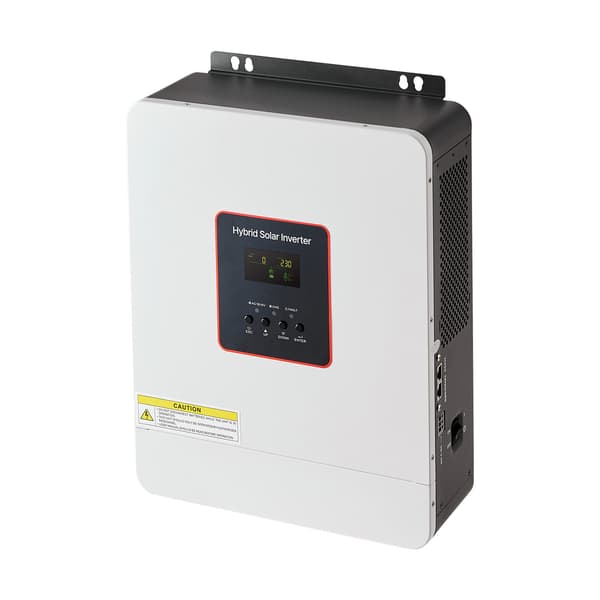 Hybrid solcelleinverter 3000W 24V DC til 230V AC Hvid