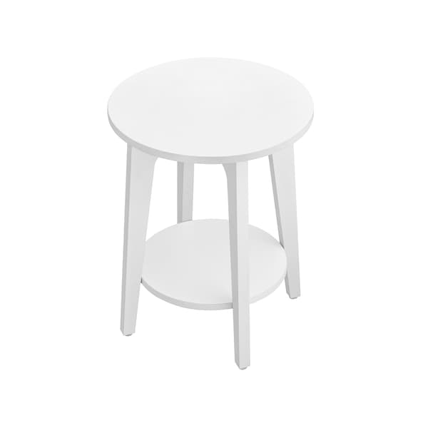 Sidebord, 40x40x50 cm, Hvid