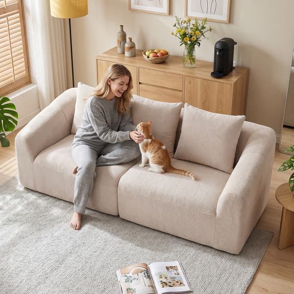 3-sits soffa 225x93x83 cm beige