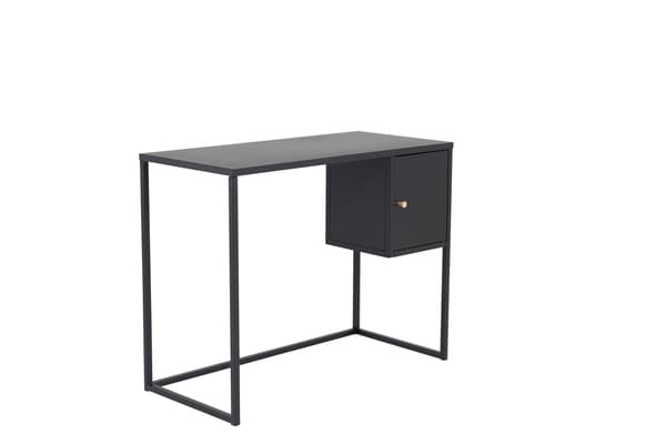 Skrivebord 95x45x50 cm Sort Stål
