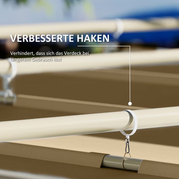 Pergola, 298x297x221 cm, Khaki, polyester