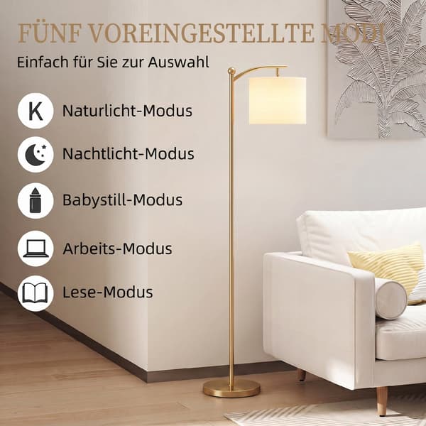 Gulvlampe 54,3x30,6x159,6 cm Guld