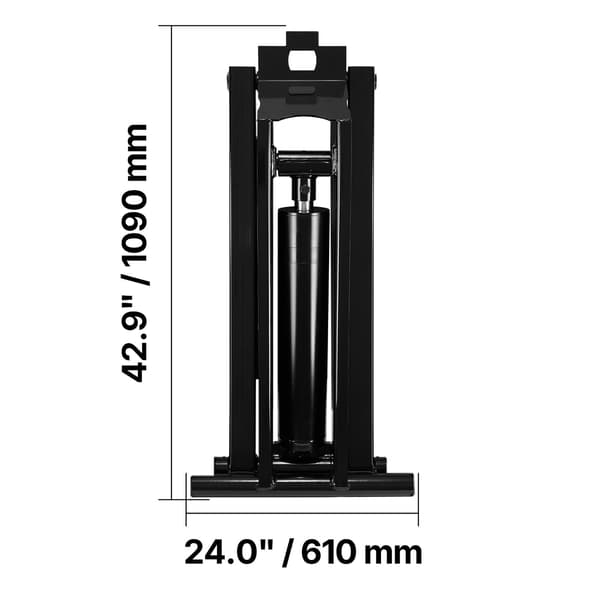 Hydraulisk tiplift-sæt, 109x61x25.5 cm, stål