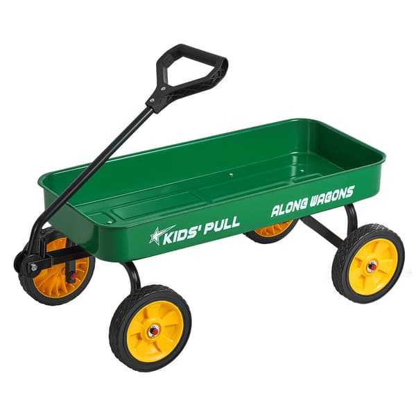 Dragvagn 101x48x36 cm Grön, metall