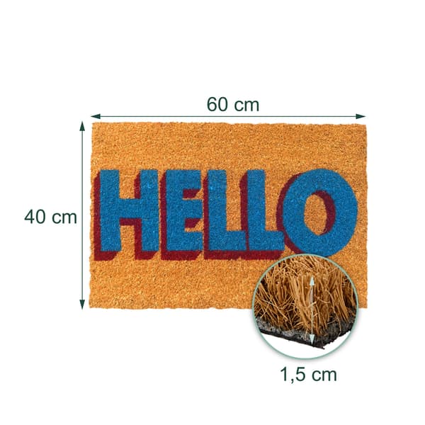 Coir Dörrmatta Välkommen, Kodustaar