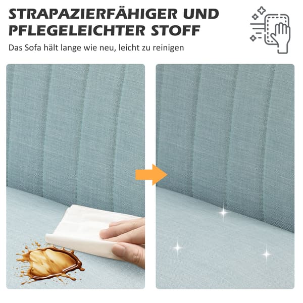 Soffa, 117x56.5x77 cm, Grön, tygklädsel
