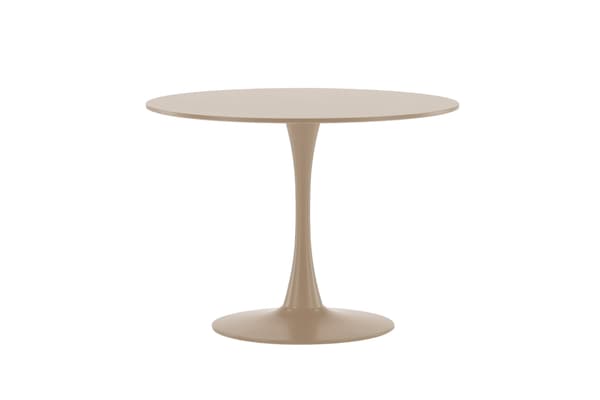 Ruokapöytä 100x75 cm Beige MDF Teräs