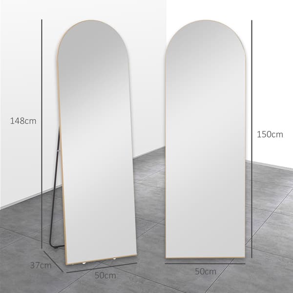 Helkroppsspegel 50x150 cm guld