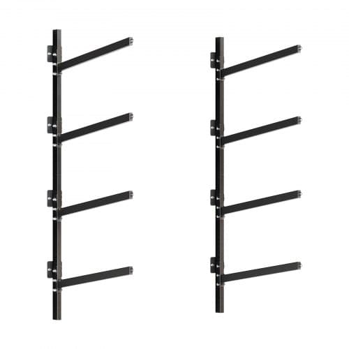 Kajakopbevaringsstativ 79,5x9x77 cm Justerbart Carbonstål