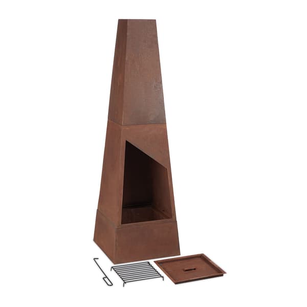 Haveovn, 149x45x45 cm, Brun, Stål, Kodustaar