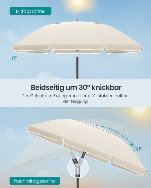 Parasol 160 cm Beige