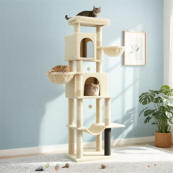 Kattetræ 59x48x190,7 cm Beige