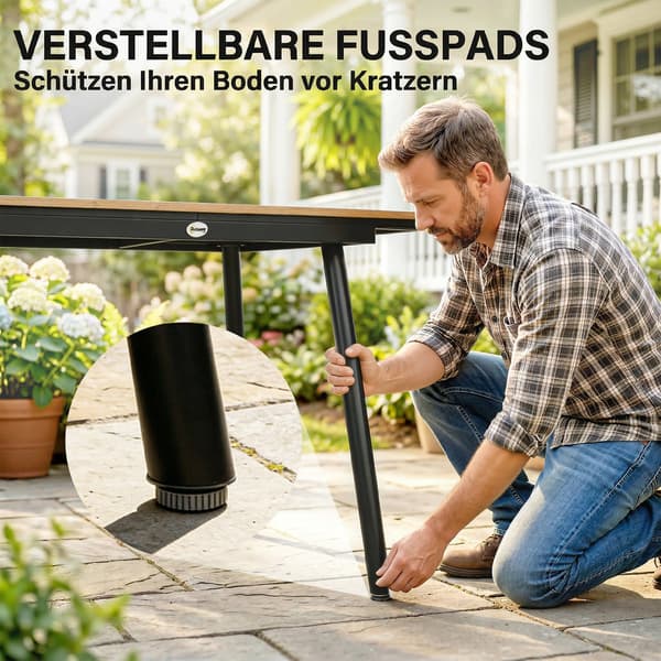 Trädgårdsbord för mat 140x80x75 cm Teak