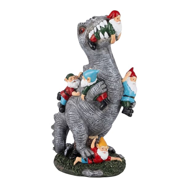 T-Rex trädgårdsdekoration som äter tomtar, Kodustaar