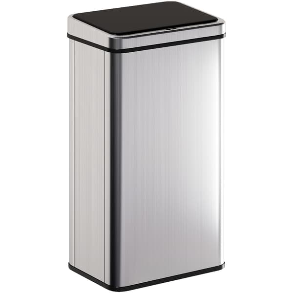 Sensor affaldsspand 35,5x26x67 cm sølv rustfrit stål