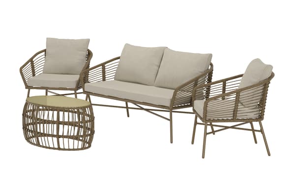 Sofasæt Lipari brun beige