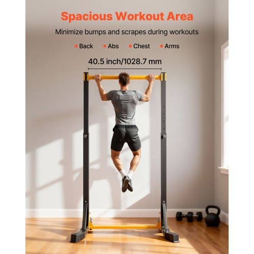 Pull Up Bar, 103x120x218 cm, Stål, Justerbar, Träningsutrustning