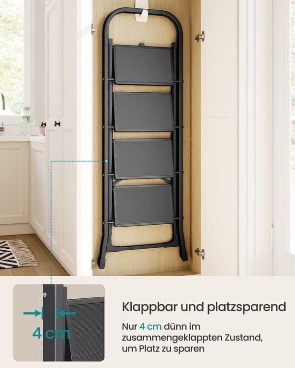Stige 89x45x127 cm Svart Stål