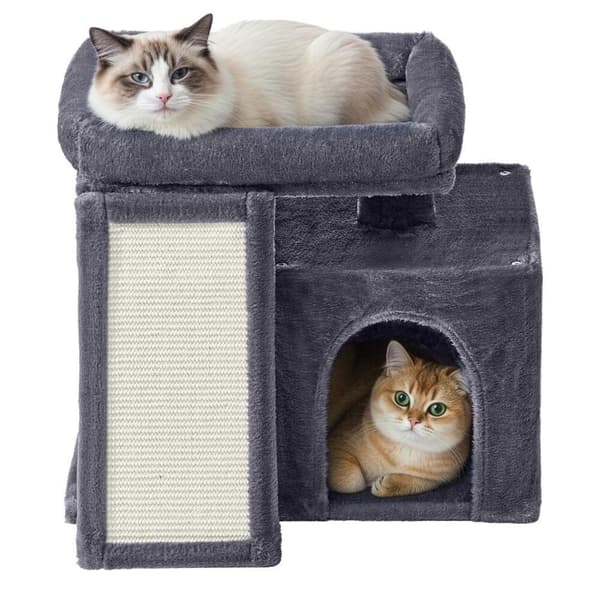 Lite klorestativ for katt med klorebrett